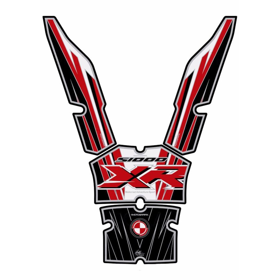 モトグラフィックス タンクパッド レッド/ホワイト/ブラック BMW S1000XR MT-TB033RWK