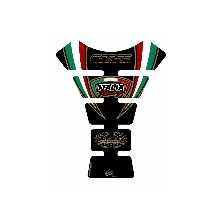 モトグラフィックス タンクパッド ブラック DUCATI SPINE MT-TD007K