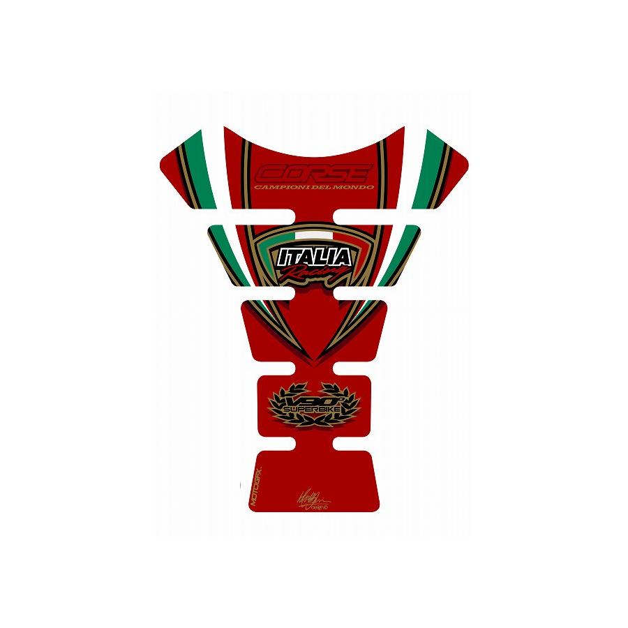 モトグラフィックス タンクパッド レッド DUCATI SPINE MT-TD007R