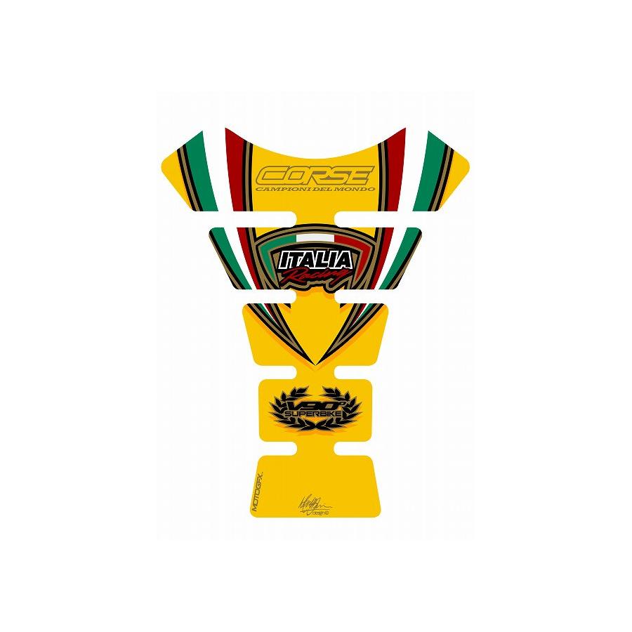 モトグラフィックス タンクパッド イエロー DUCATI SPINE MT-TD007Y