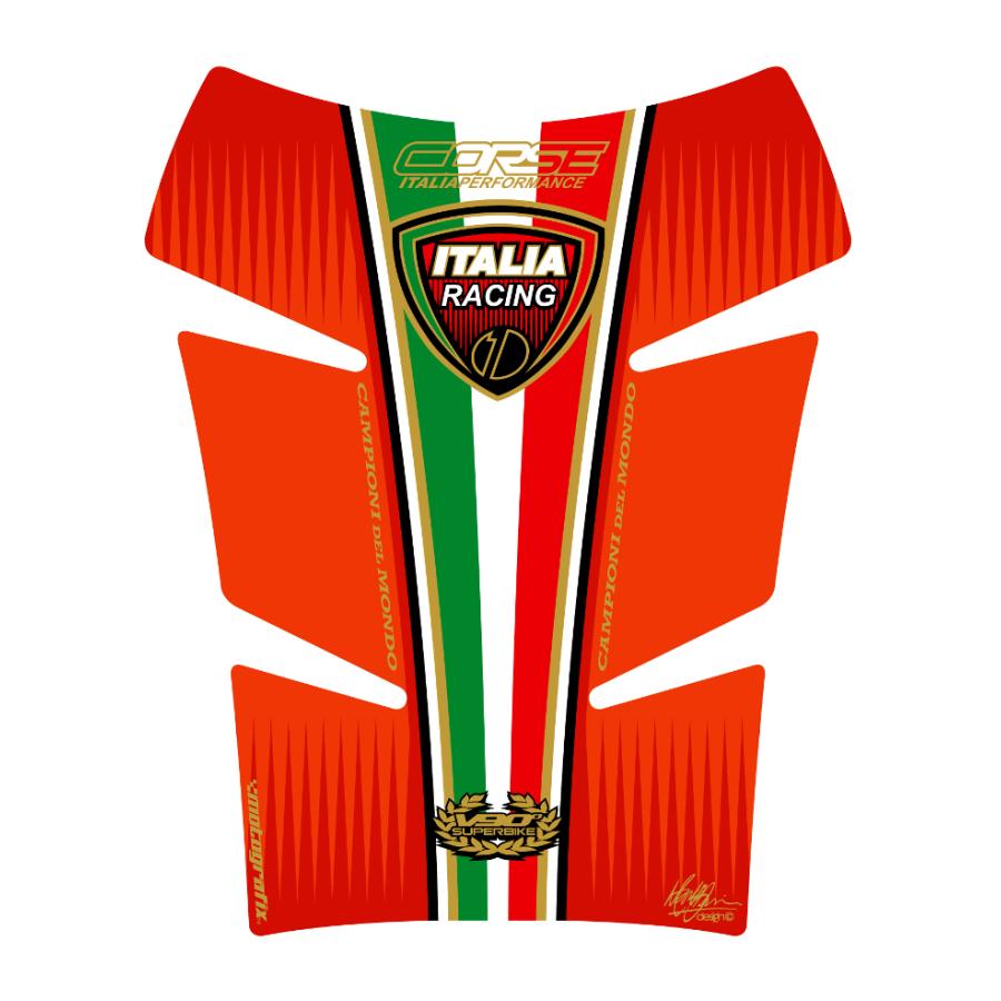 モトグラフィックス タンクパッド オレンジ DUCATI MONSTER MT-TD008O