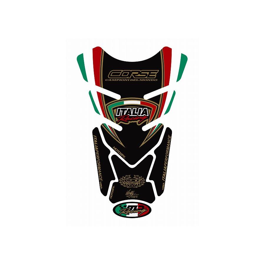 モトグラフィックス タンクパッド ブラック DUCATI QUADPAD MT-TD010K