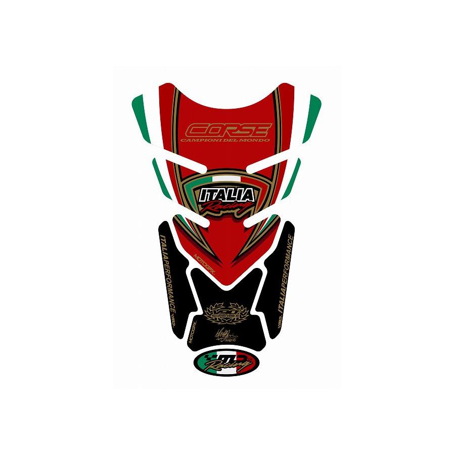 モトグラフィックス タンクパッド レッド DUCATI QUADPAD MT-TD010R