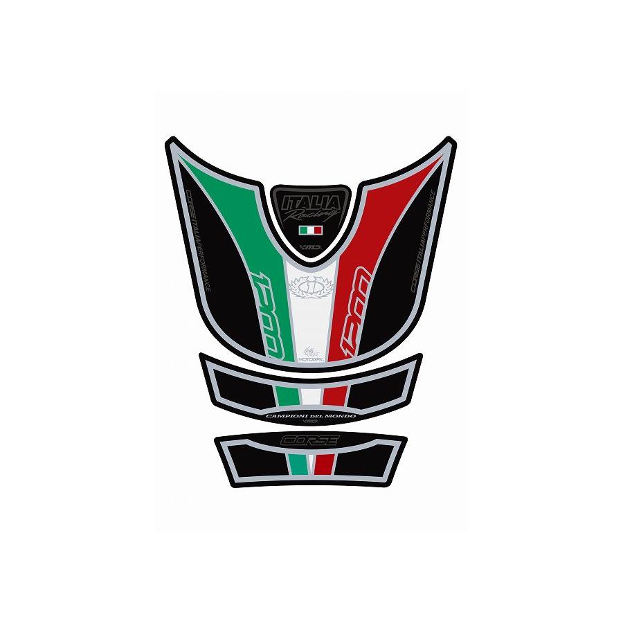 モトグラフィックス タンクパッド ブラック DUCATI MULTISTRADA1200 MT-TD016K