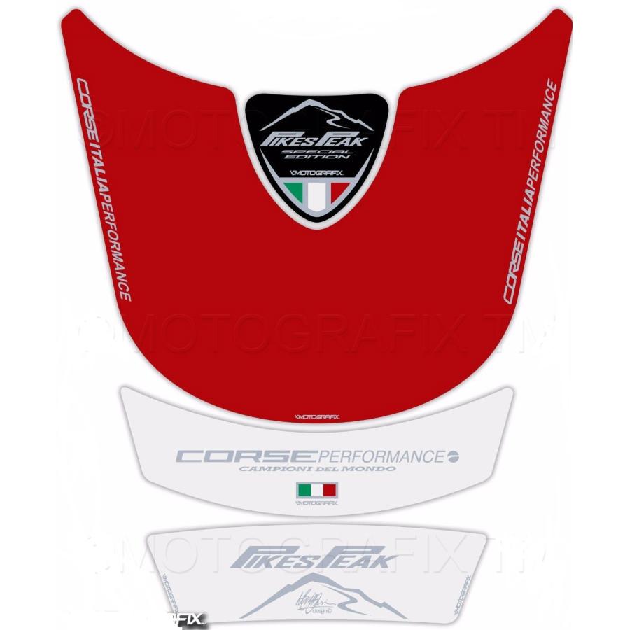 モトグラフィックス タンクパッド PIKES PEAK レッド DUCATI MULTISTRADA1200 MT-TD016PPR