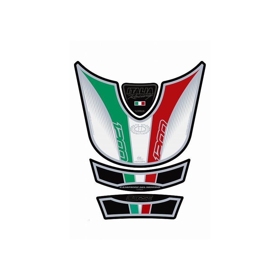 モトグラフィックス タンクパッド ホワイト DUCATI MULTISTRADA1200 MT-TD016W