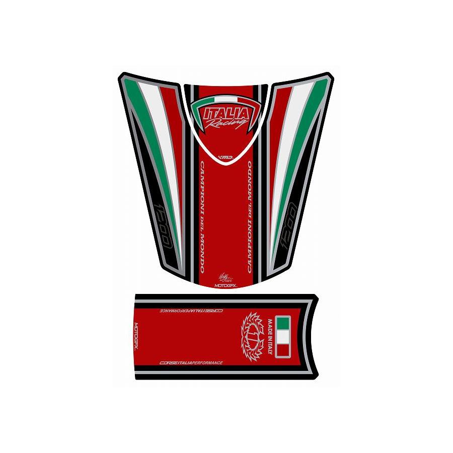 モトグラフィックス タンクパッド レッド DUCATI DIAVEL MT-TD019R