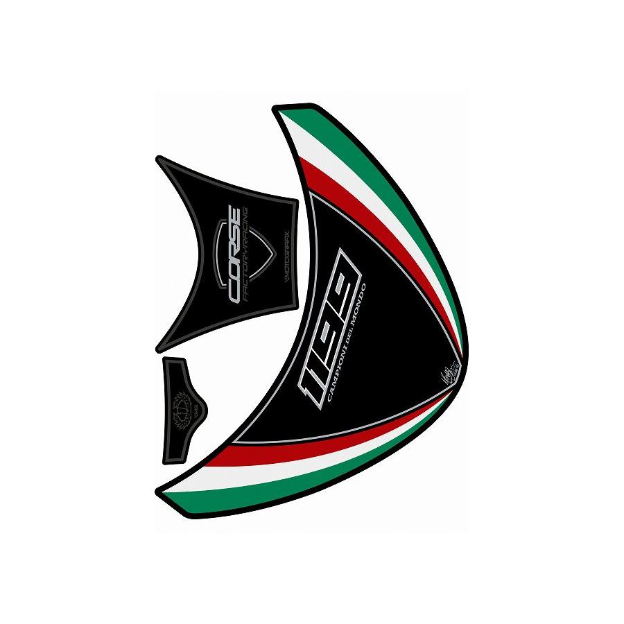 モトグラフィックス タンクパッド ブラック DUCATI 1199PANIGALE MT-TD020KT