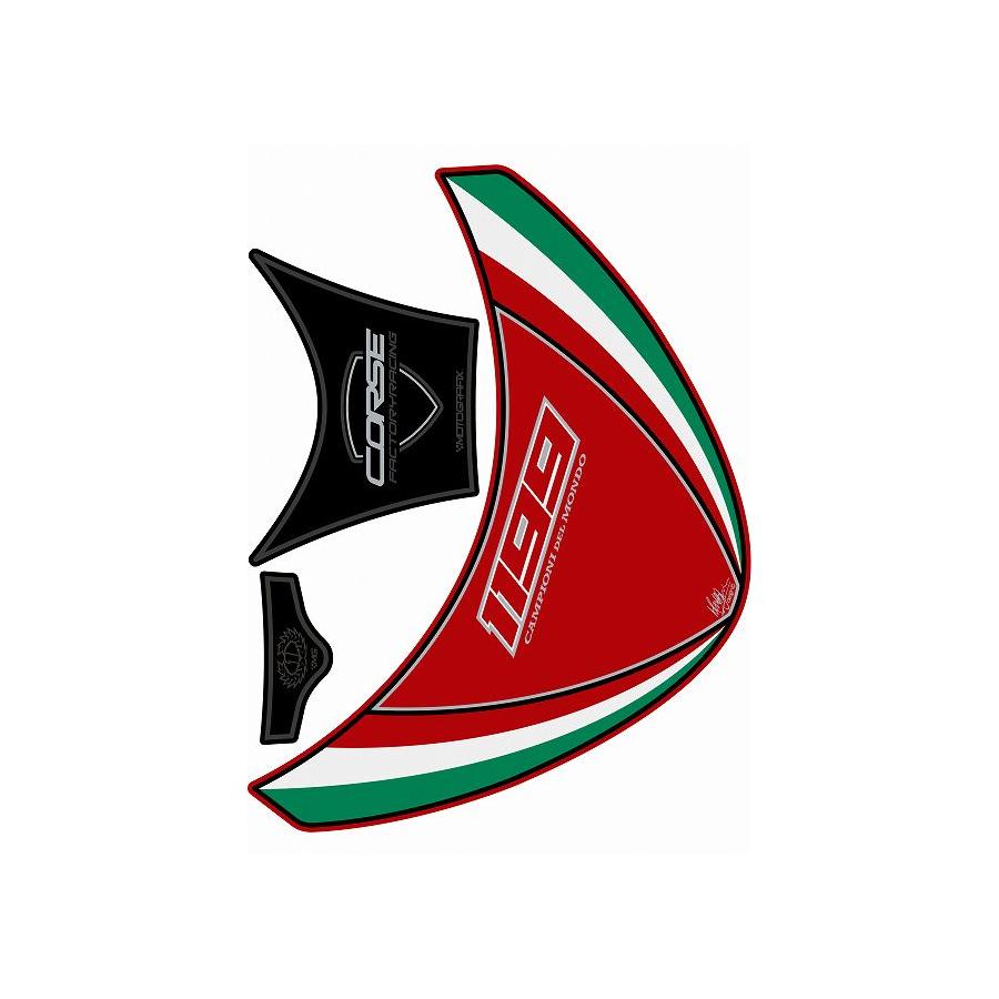 モトグラフィックス タンクパッド レッド DUCATI 1199PANIGALE MT-TD020RT