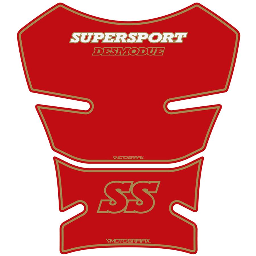モトグラフィックス タンクパッド レッド DUCATI SS Supersport 89-98 MT-TD023R