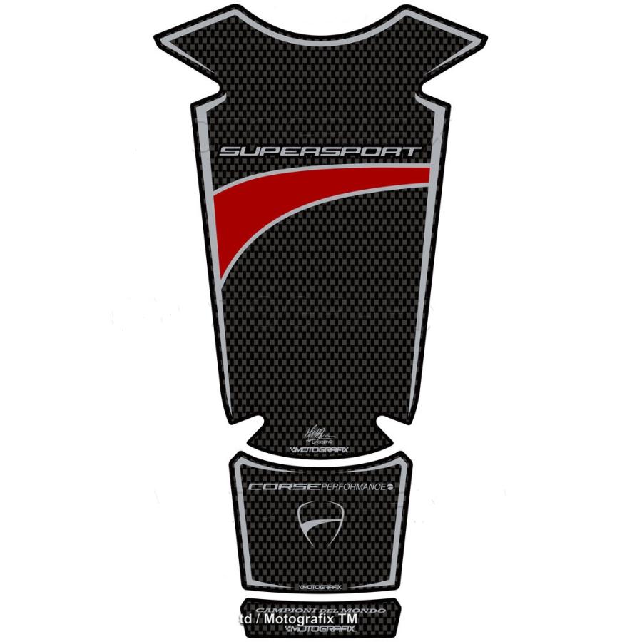 モトグラフィックス タンクパッド カーボン DUCATI Supersport 16-17 MT-TD026CR