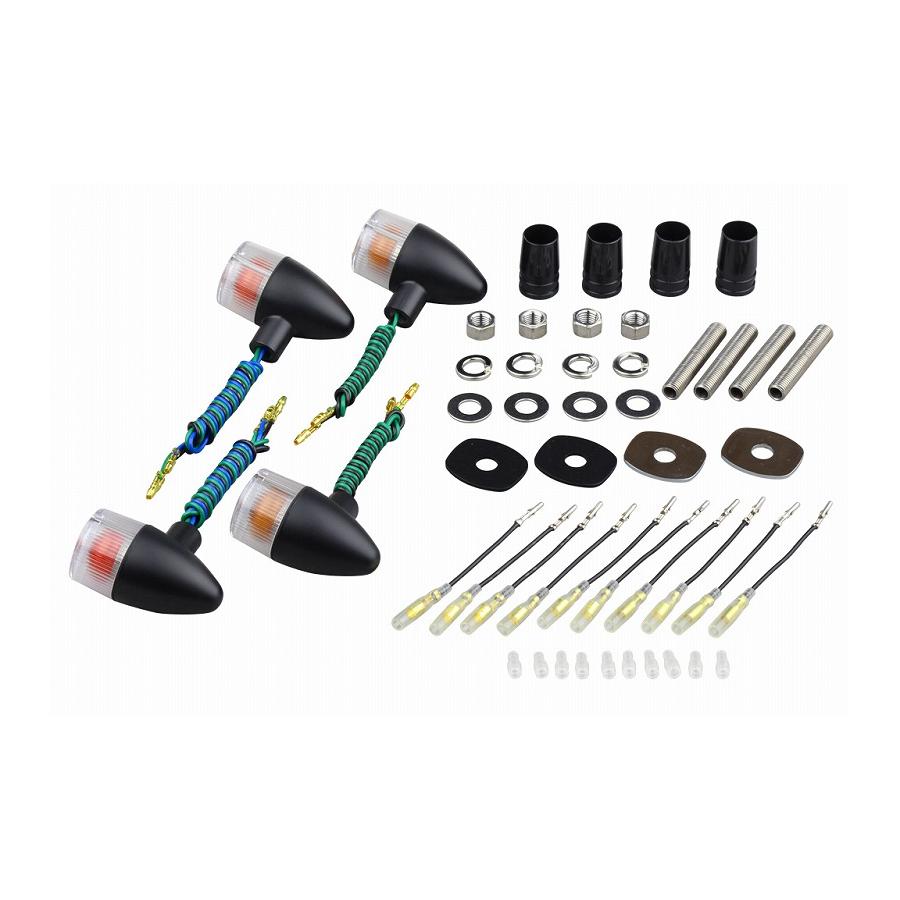 POSH Faith (ポッシュフェイス) 砲弾ウインカーキット ブラック/クリア ZEPHYR400/χ -00 031499-56