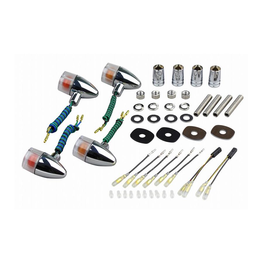 POSH Faith (ポッシュフェイス) 砲弾ウインカーキット メッキ/クリア ZEPHYR400/χ 031599-53