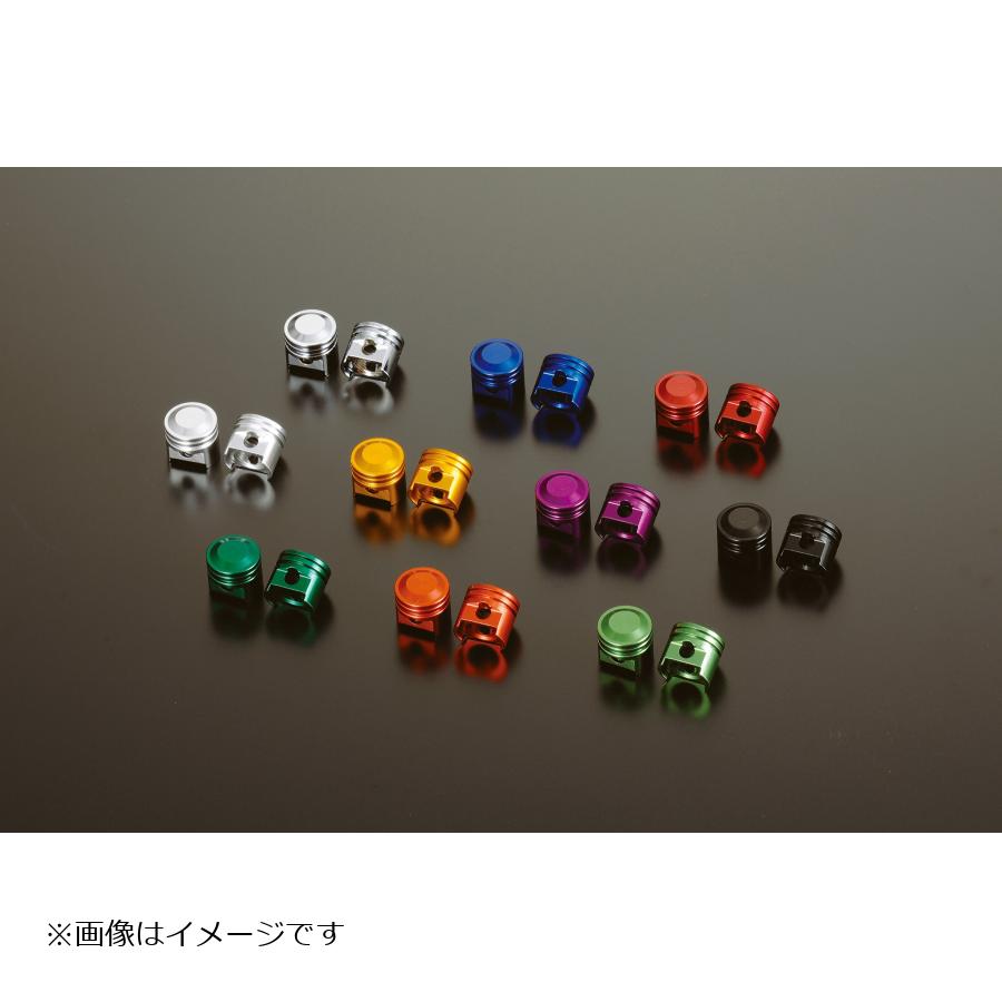 POSH Faith (ポッシュフェイス) ビッグボアピストンエアバルブキャップ 2pcs/レッド 000805-02 3
