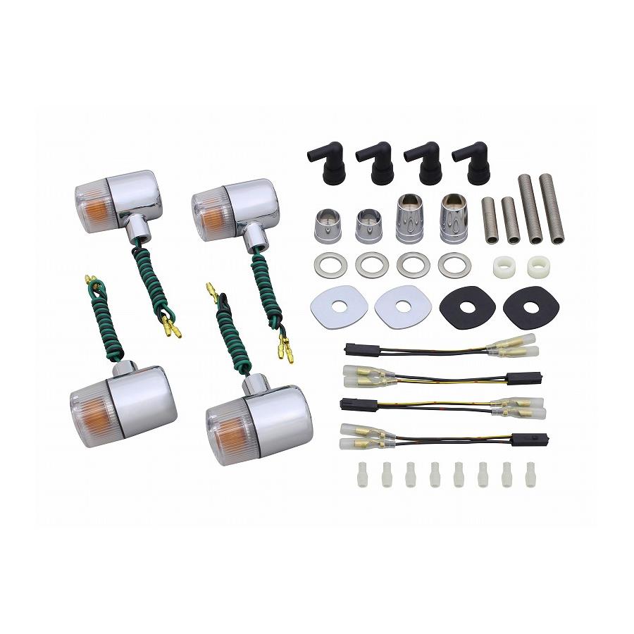 POSH Faith (ポッシュフェイス) クラシカル71ウインカー メッキ/クリア W800 043192-53