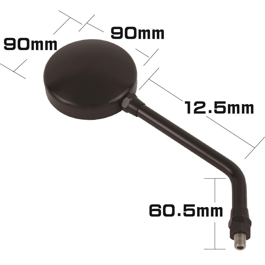 POSH Faith (ポッシュフェイス) Z2タイプミラー ロング シルバー 1pcs M10 031581-03