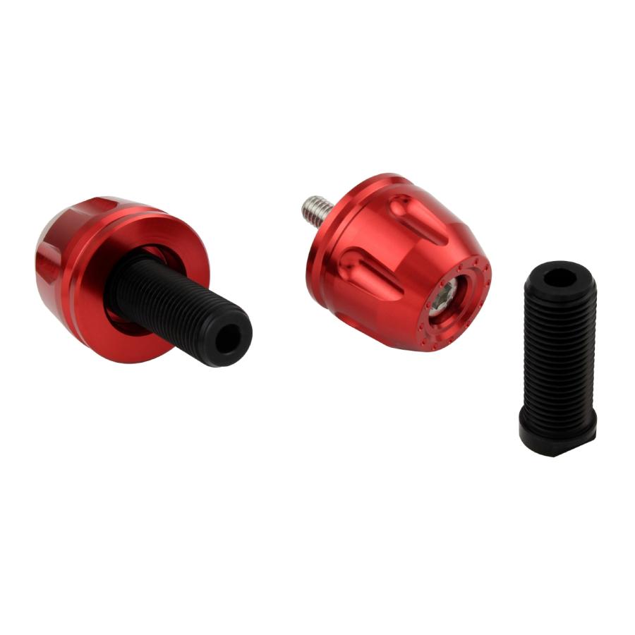 POSH Faith (ポッシュフェイス) リボルバーエンド スズキ純正ハンドルM12タイプ レッド 032087-02