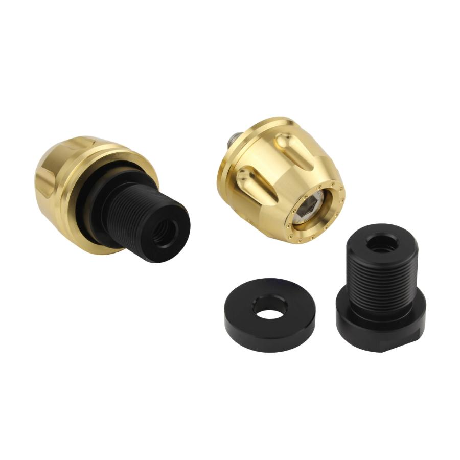 POSH Faith (ポッシュフェイス) リボルバーエンド カワサキ純正ハンドルM17タイプ シャンパンゴールド ..