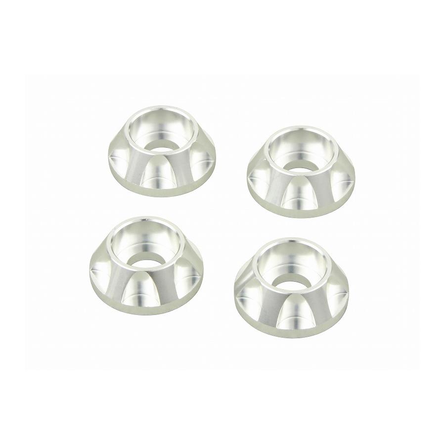 POSH Faith (ポッシュフェイス) キャップホルダー シルバー NASAタイプ6mm/4pc 004086-03