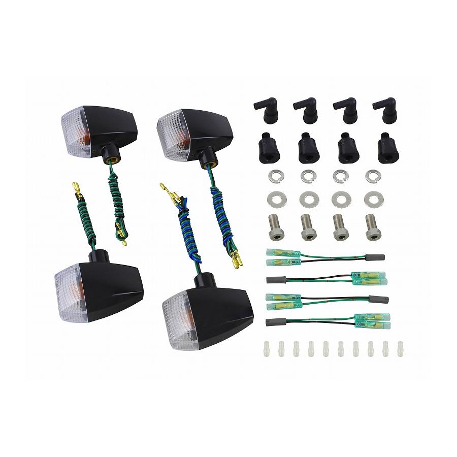 POSH Faith (ポッシュフェイス) ZRウインカーキット ブラック/クリア GSX400インパルス 080482-06