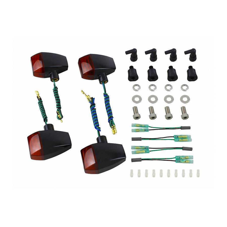 POSH Faith (ポッシュフェイス) ZRウインカーキット ブラック/オレンジ GSX400インパルス 080485-06