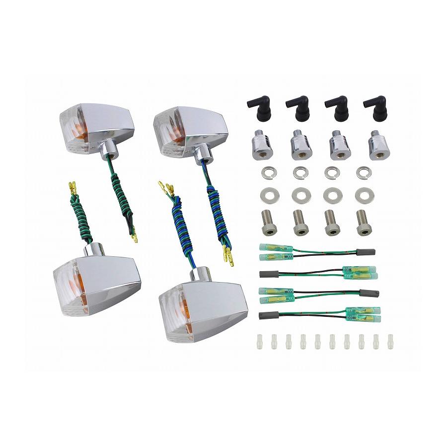 POSH Faith (ポッシュフェイス) ZRウインカーキット メッキ/クリア GSX400インパルス 080486