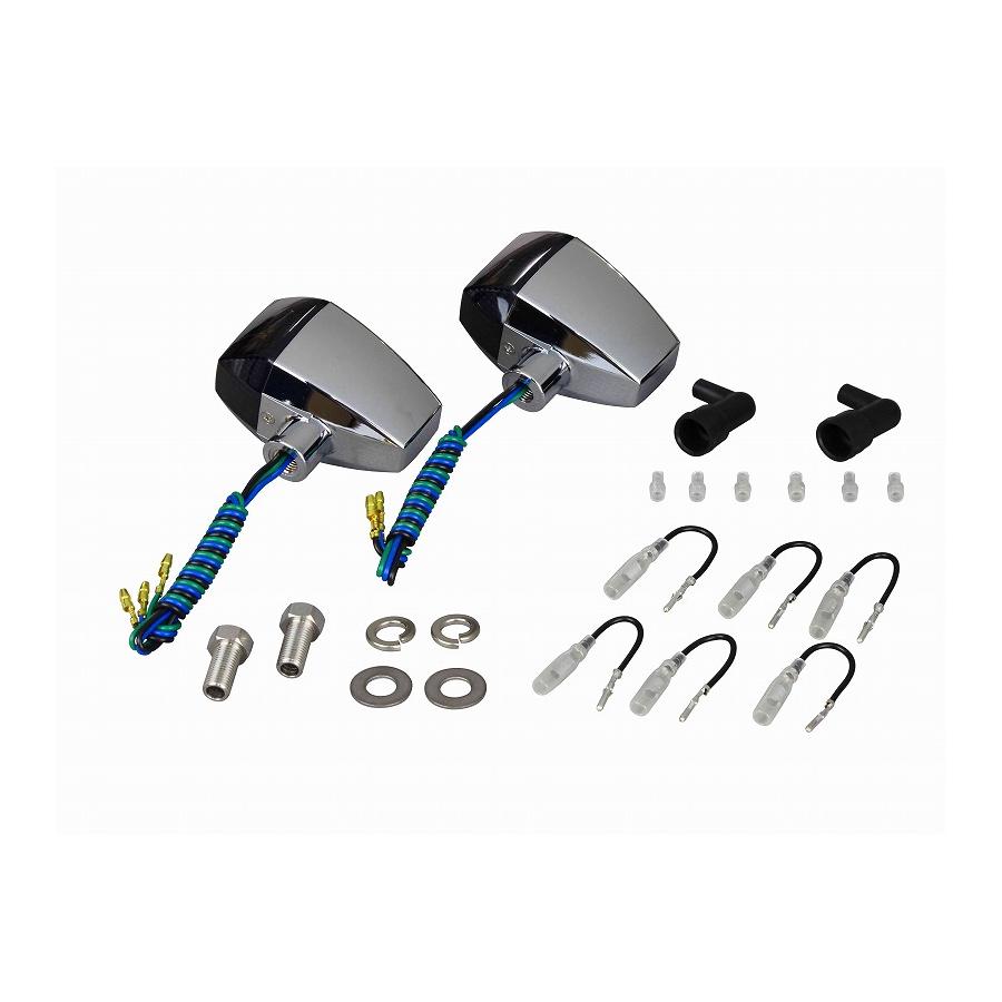 POSH Faith (ポッシュフェイス) ZRウインカー 2個入 ダイヤレンズ メッキ/スモーク ダブル球 093681