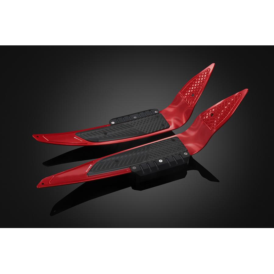 BIKERS (バイカーズ) フットプレート レッド/ブラック PCX/PCX150 H0296-RED-BLK