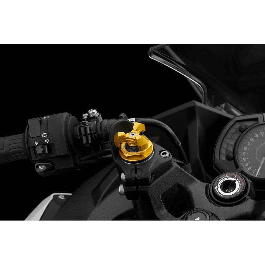 BIKERS (バイカーズ) フロントフォークアジャスター ライトゴールド ニンジャ Ninja250/400 レブル Rebel250/500 CBR400R H0311-LGD