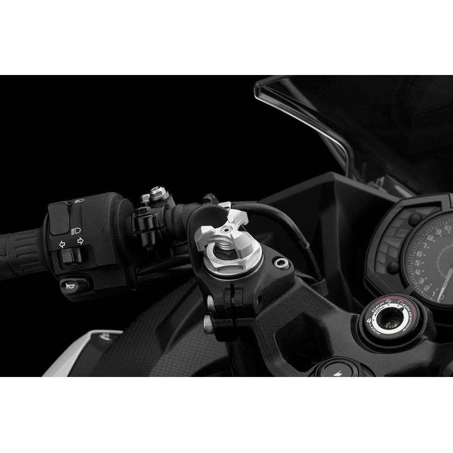 BIKERS (バイカーズ) フロントフォークアジャスター シルバー ニンジャ Ninja250/400 レブル Rebel250/500 CBR400R H0311-SLV