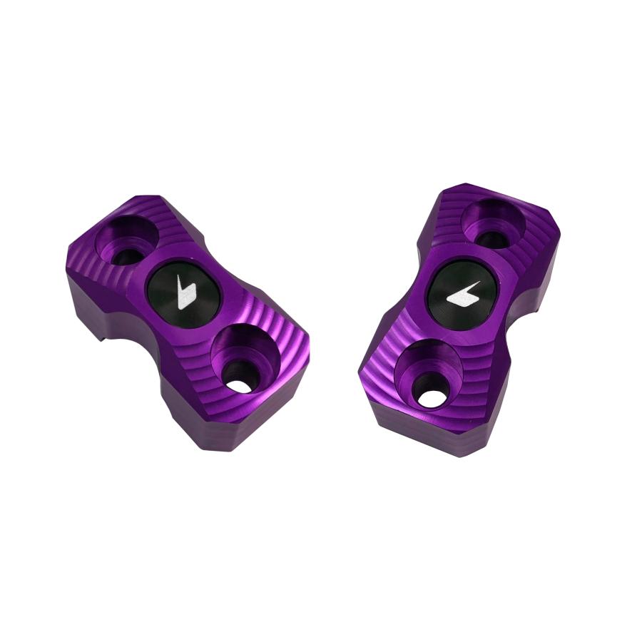 BIKERS (バイカーズ) レバーホルダークランプ 2個 パープル ZX-25R ニンジャ650 Ninja650 K0178-PUR