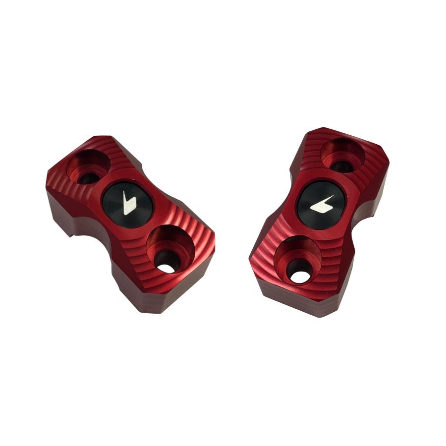 BIKERS (バイカーズ) レバーホルダークランプ 2個 レッド ZX-25R ニンジャ650 Ninja650 K0178-RED