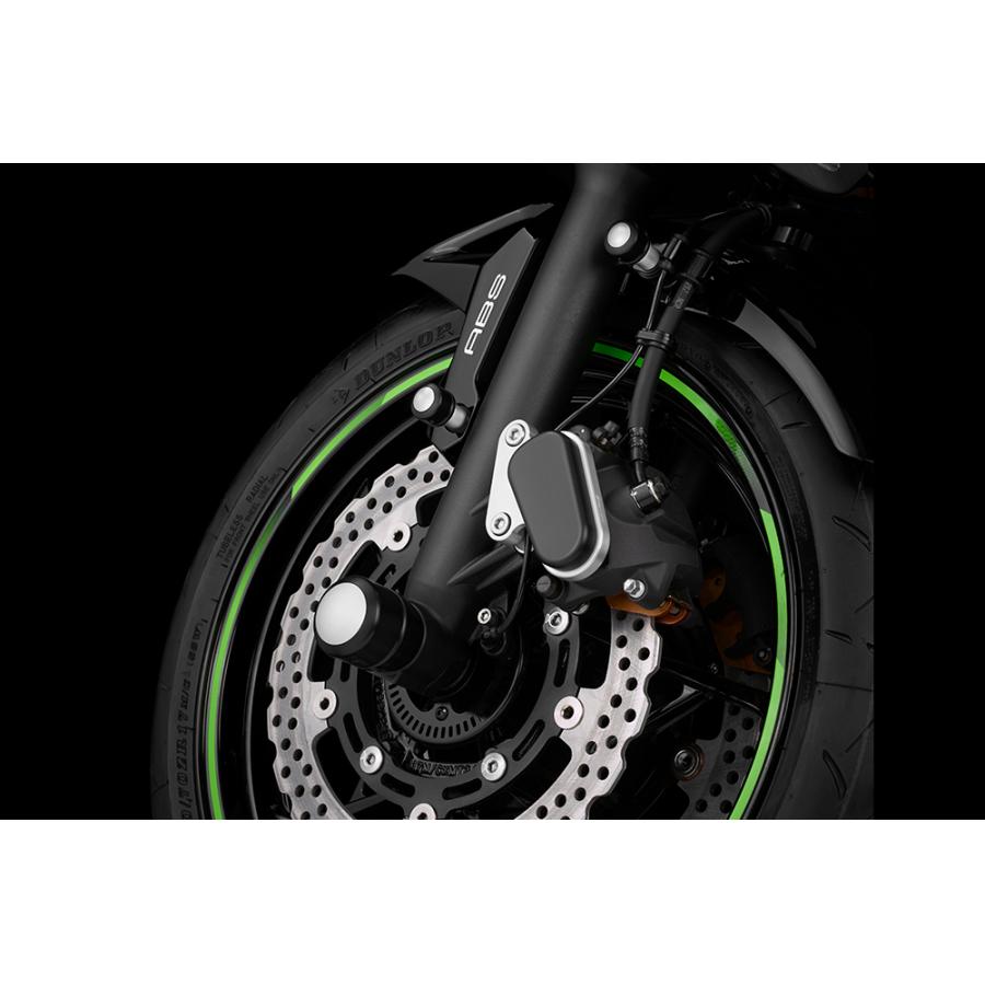 BIKERS(バイカーズ) フロントキャリパーガード 左 シルバー ニンジャ Ninja650
