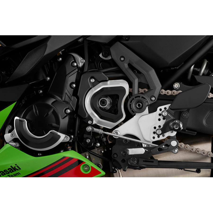BIKERS (バイカーズ) フロントスプロケットカバー シルバー ニンジャ650 Ninja650/Z650 K0384-SLV