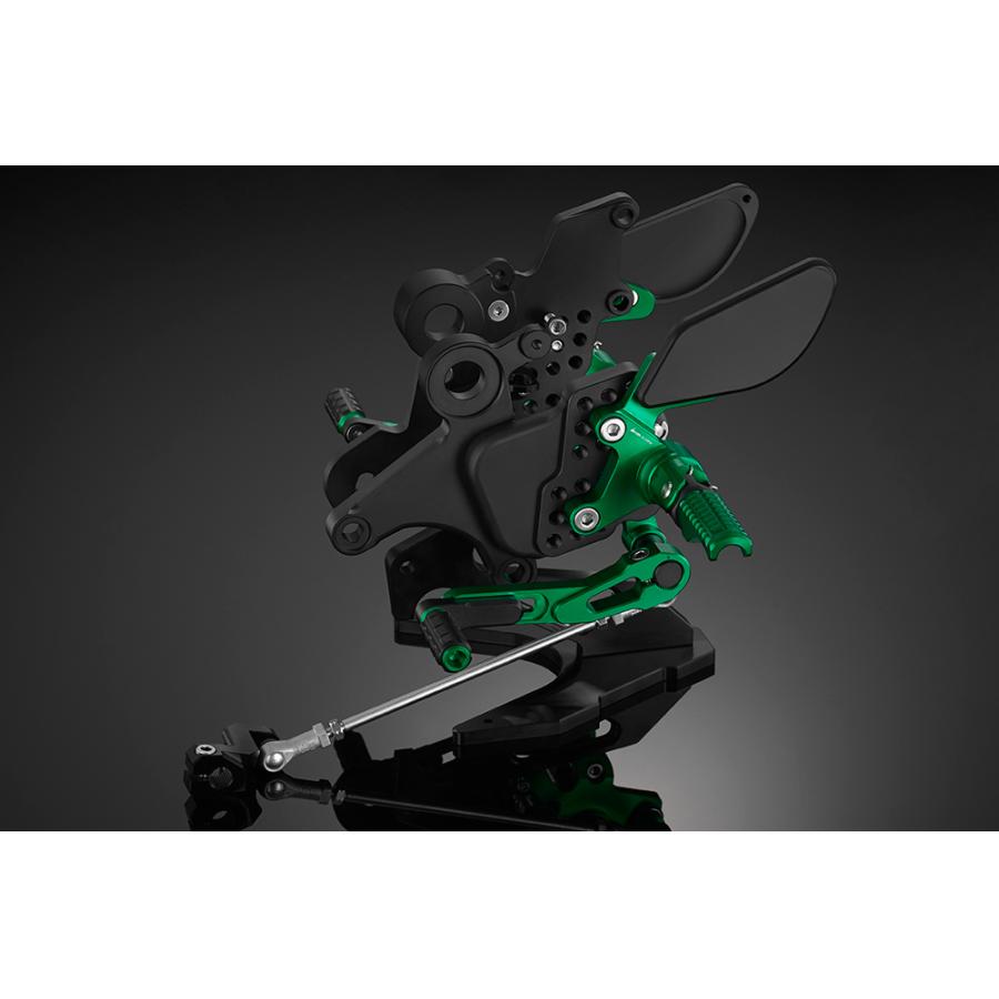 BIKERS (バイカーズ) バックステップ グリーン ニンジャ650 Ninja650/Z650 K0387-GRN