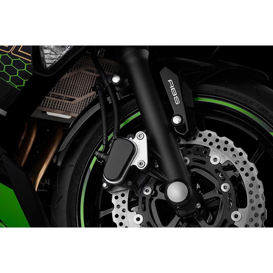 BIKERS(バイカーズ) フロントキャリパーガード 右 シルバー ニンジャ Ninja650