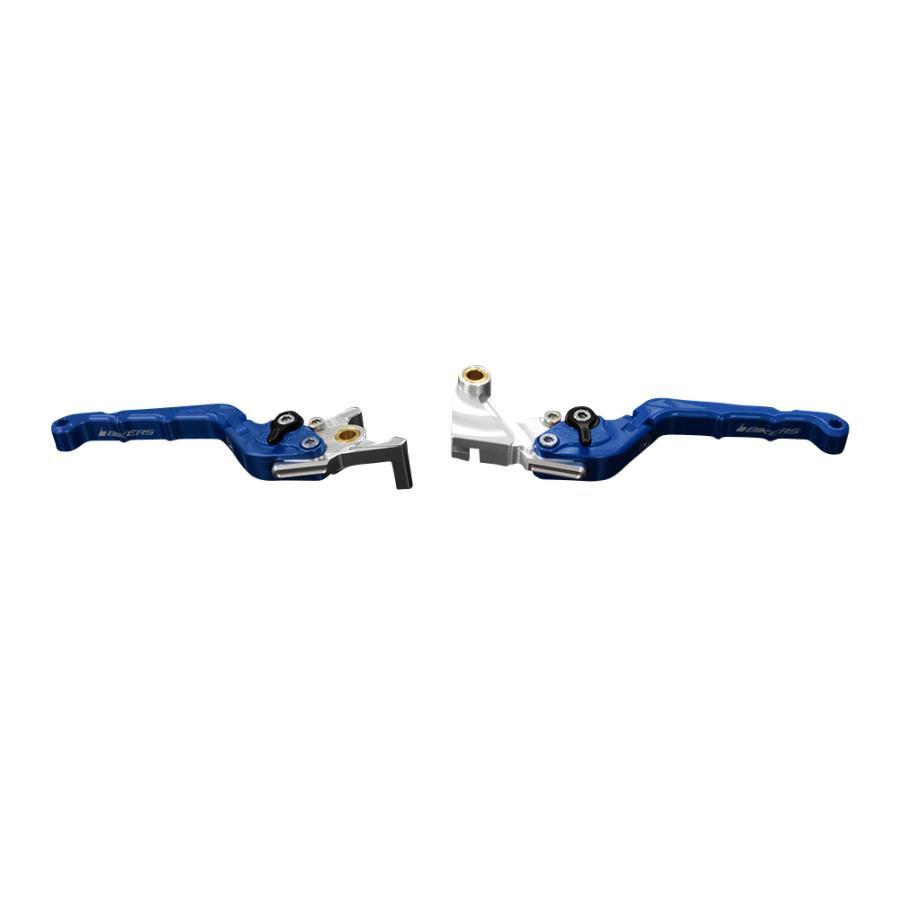 BIKERS (バイカーズ) 可倒式 アジャスタブル レバーセット ブルー ニンジャ Ninja250 Ninja400 Z250 Z125 PRO K0508-BLU