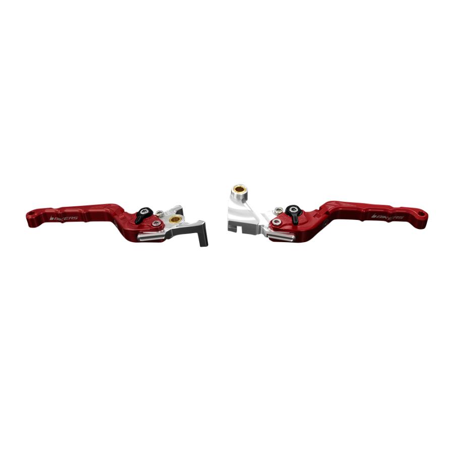BIKERS (バイカーズ) 可倒式 アジャスタブル レバーセット レッド ニンジャ Ninja250 Ninja400 Z250 Z125 PRO K0508-RED