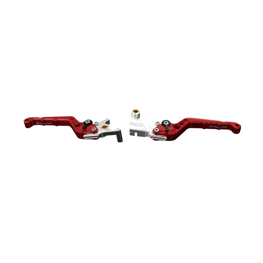 BIKERS (バイカーズ) アジャスタブル レバーセット レッド ニンジャ Ninja250 Ninja400 Z250 Z125 PRO K0509-RED