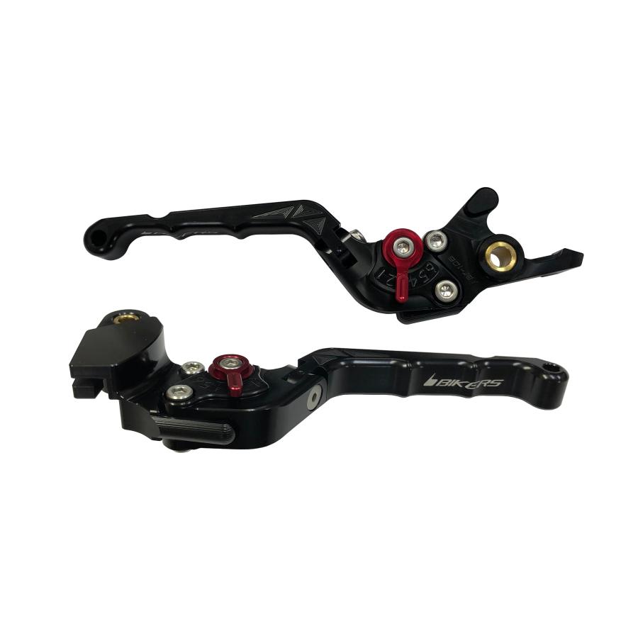 BIKERS (バイカーズ) 可倒式 アジャスタブル レバーセット ブラック ZX-25R ニンジャ650 Ninja650/Z650 Z900 K0526-BLK