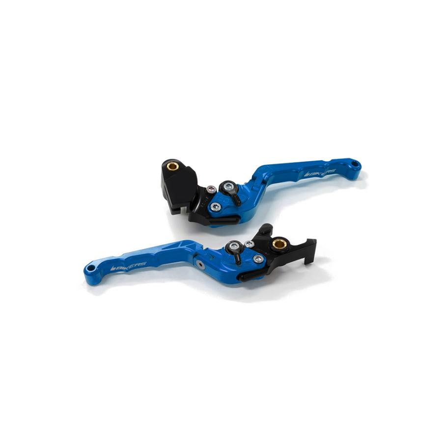 BIKERS (バイカーズ) 可倒式 アジャスタブル レバーセット ブルー ZX-25R ニンジャ650 Ninja650/Z650 Z900 K0526-BLU