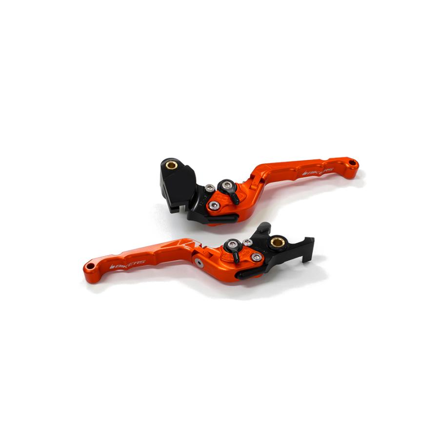 BIKERS (バイカーズ) 可倒式 アジャスタブル レバーセット オレンジ ZX-25R ニンジャ650 Ninja650/Z650 Z900 K0526-ORG