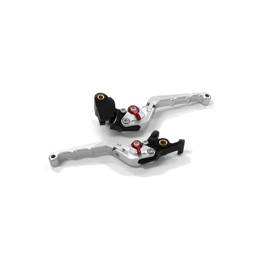 BIKERS (バイカーズ) 可倒式 アジャスタブル レバーセット シルバー ZX-25R ニンジャ650 Ninja650/Z650 Z900 K0526-SLV
