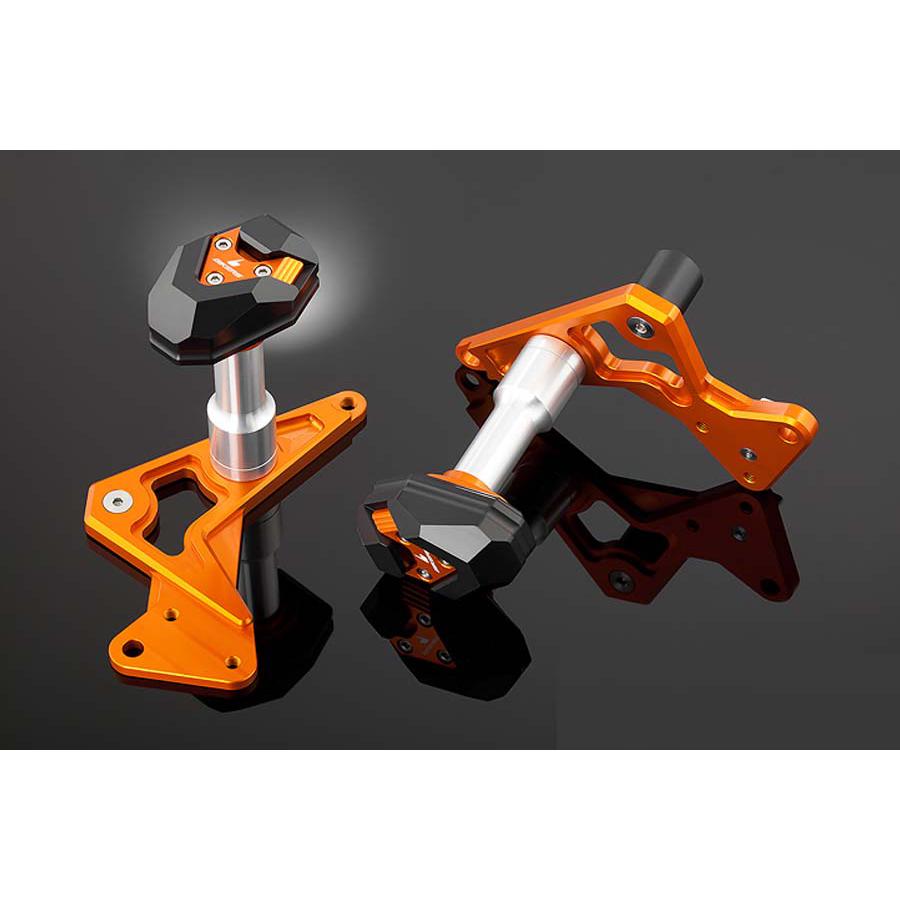 BIKERS (バイカーズ) ボディプロテクター 左右セット エンジンスライダー オレンジゴールド ニンジャ650 Ninja650 K0185-OGD