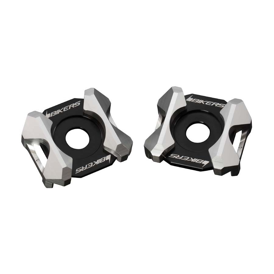 BIKERS (バイカーズ) スイングアーム アジャスタブルプレート 2ケ シルバー Ninja400 ニンジャ Ninja250 K0206-SLV