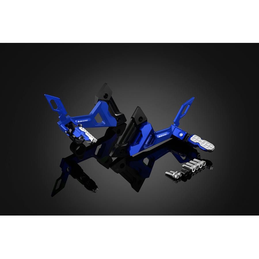 BIKERS (バイカーズ) リアフットレスト 左右セット ブルー ニンジャ Ninja250 Z250 K0211-BLU