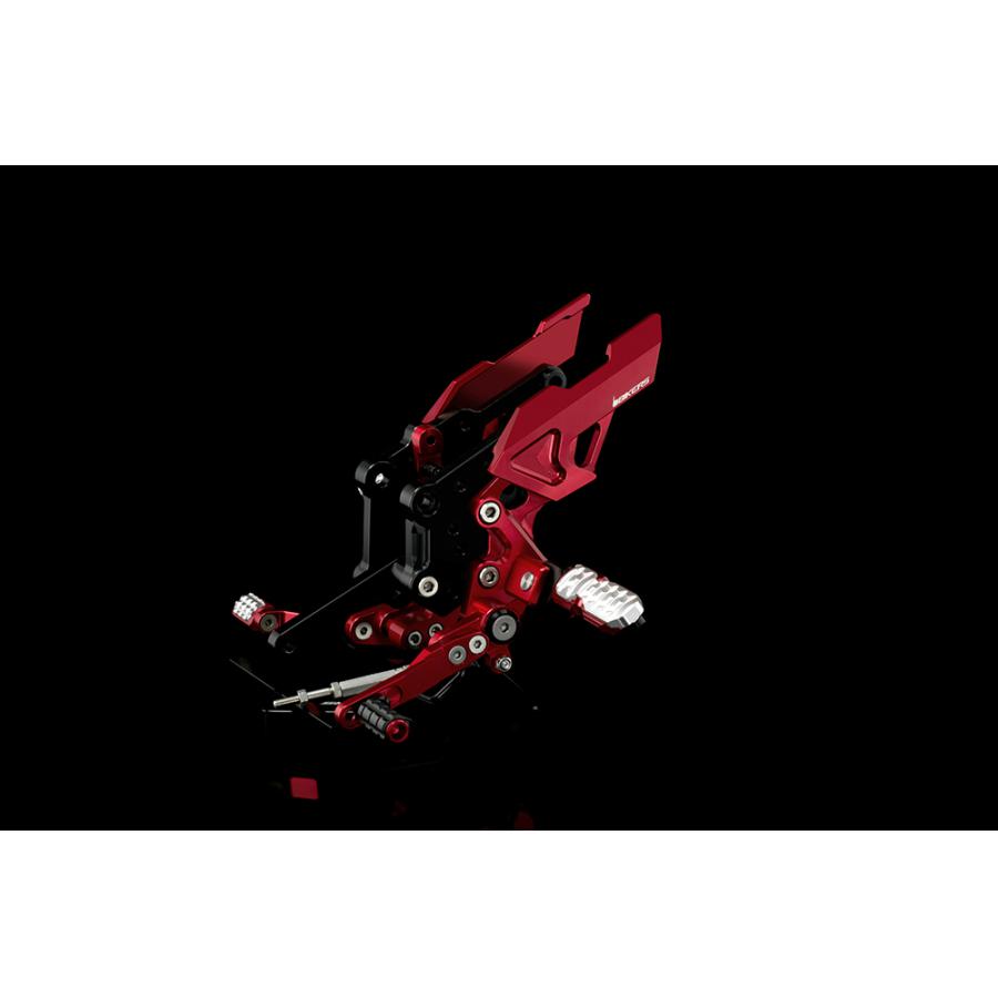 BIKERS (バイカーズ) バックステップ レッド ニンジャ Ninja250R/250 K0218-RED