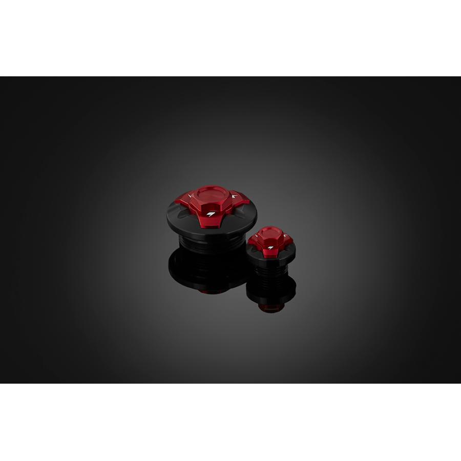 BIKERS (バイカーズ) エンジンプラグ 2個 レッド ニンジャ Ninja250/400 K0230-RED
