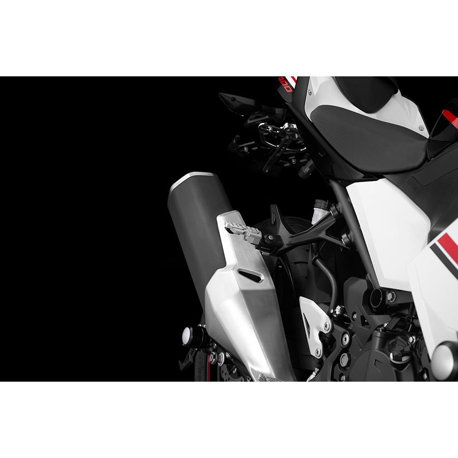 BIKERS (バイカーズ) リアタンデムステップ 左右セット シルバー ニンジャ Ninja250/400 Z250 Z900 Z1000 K0304-SLV