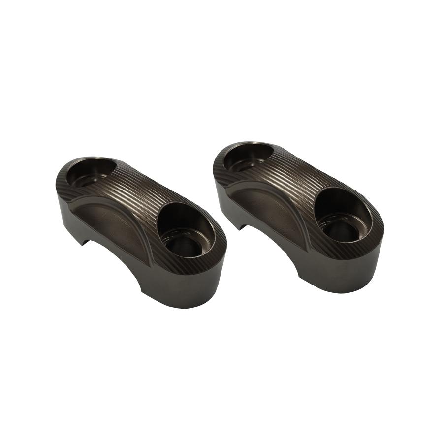 BIKERS (バイカーズ) ハンドルバークランプ 22.2mm チタン グロム GROM ハンターカブ125 CT125 PCX PCX160 21 H0411-TIN